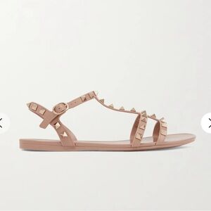 Authentic Valentino Rockstud Sandals in Blush